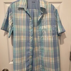 Izod Men's Multicolor Plaid Button-Down Shirt